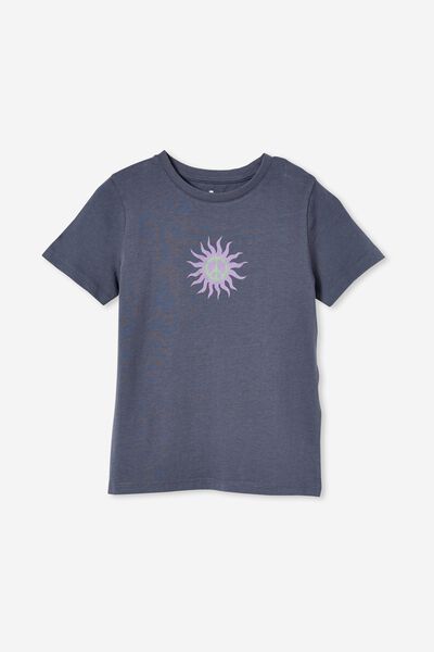 Camiseta - Penelope Short Sleeve Tee, VINTAGE NAVY/HAPPY MIND