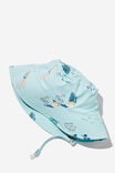Baby Swim Bucket Hat, FROSTY BLUE/SEA CREATURES - alternate image 2