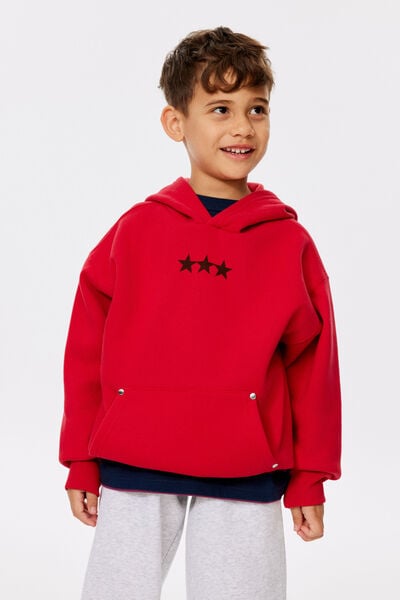 Sammy Oversize Hoodie, VARSITY RED/STAR
