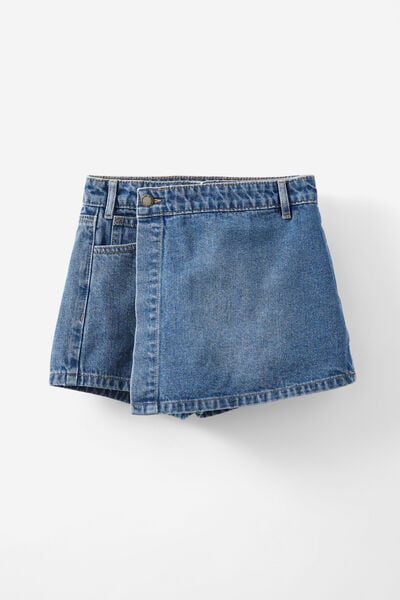 Audrey Skort, VINTAGE MID WASH