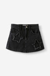 Alayna Aline Denim Skort, BALMORAL BLACK/STARS - alternate image 2