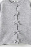 Cosi Knit Cardigan, GREY MARLE/BOW BUTTONS - example image 3