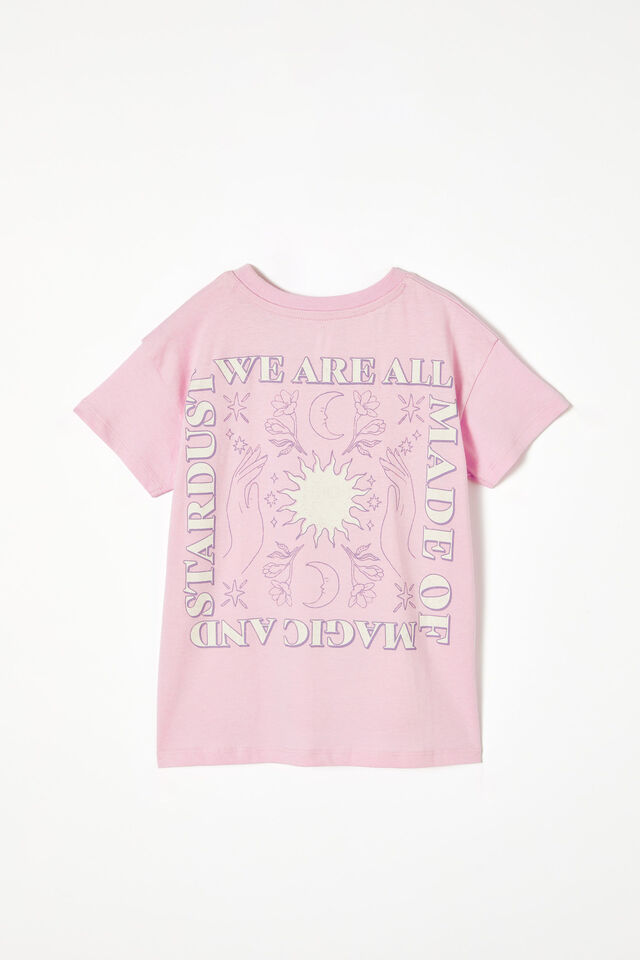 Poppy Short Sleeve Print Tee, PALE VIOLET/MAGIC AND STARDUST