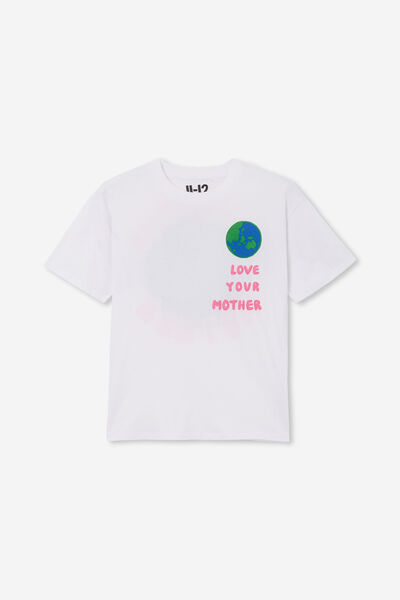 Sami Short Sleeve Embellished Tee, WHITE/LOVE YOUR MOTHER