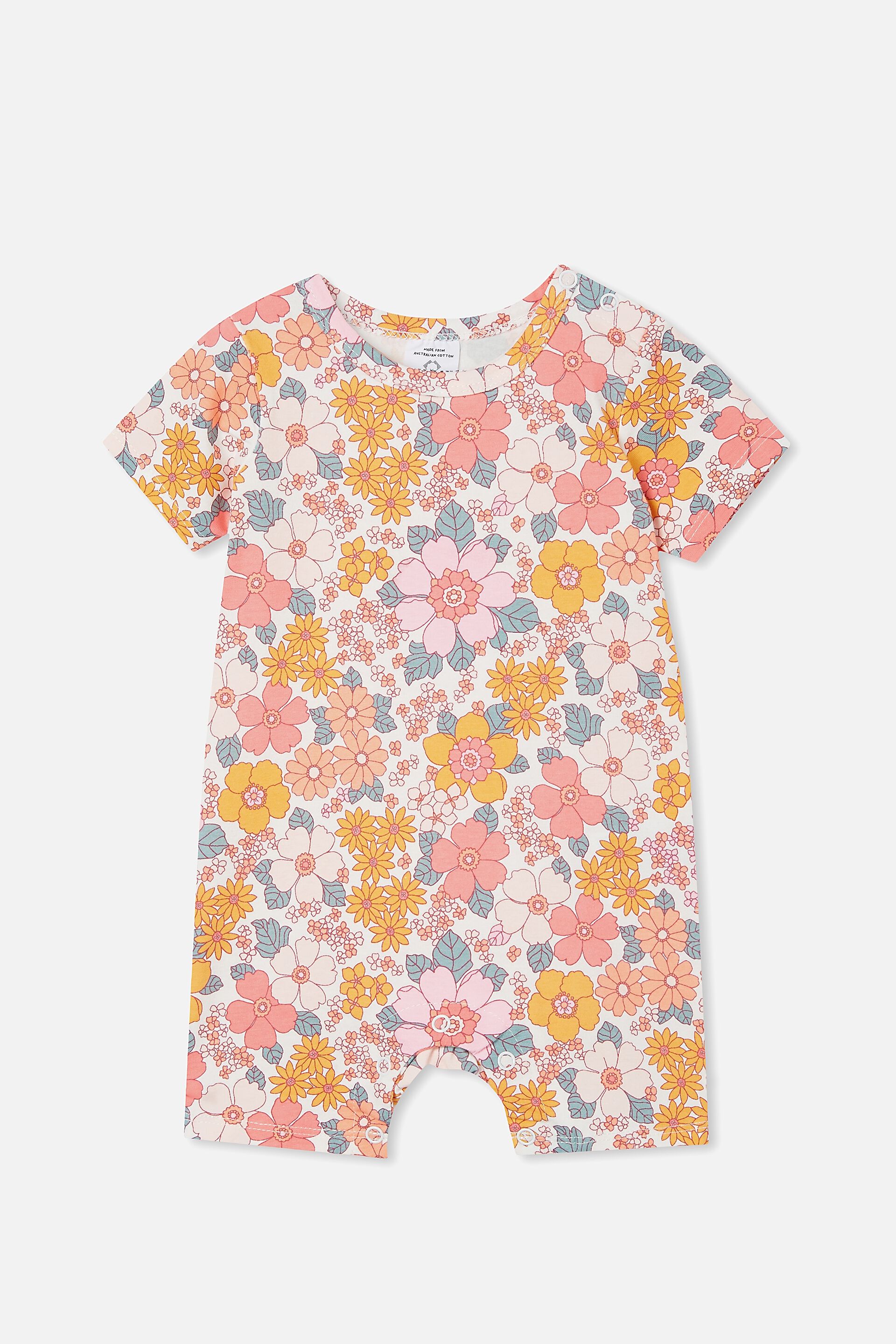Baby All In Ones & Bodysuits | The Usa Short Sleeve Romper - AH14351