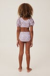 Paige Puff Sleeve Bikini, VANILLA/BLAIRE DITSY CLAY PIGEON - alternate image 3