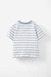 Jamie Short Sleeve Tee, DUSTY BLUE/VANILLA RILEY STRIPE - alternate image 3