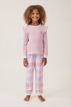 Willow Long Sleeve Flutter Pyjama Set, ZEPHYR/WINTERS CHECK - alternate image 2