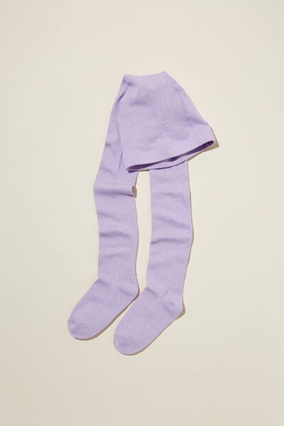 Solid Tights, LILAC DROP SHIMMER