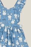 Paige Ruffle Pinafore Dress-Lcn, LCN MIFF MID BLUE/MIFFY CHAMBRAY - alternate image 2