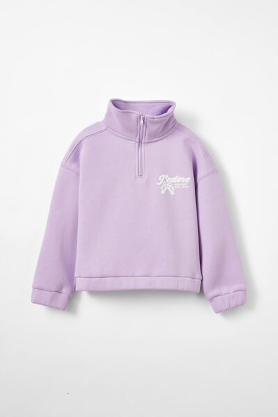 Naomi Half Zip Pullover, LILAC DROP/J ADORE