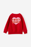 Sammy Oversized Crew, VARSITY RED/SWEET HEART - example image 2