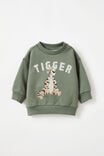 Alma Drop Shoulder Sweater Lcn, LCN DIS SWAG GREEN/WINNIE THE POOH TIGGER - alternate image 1