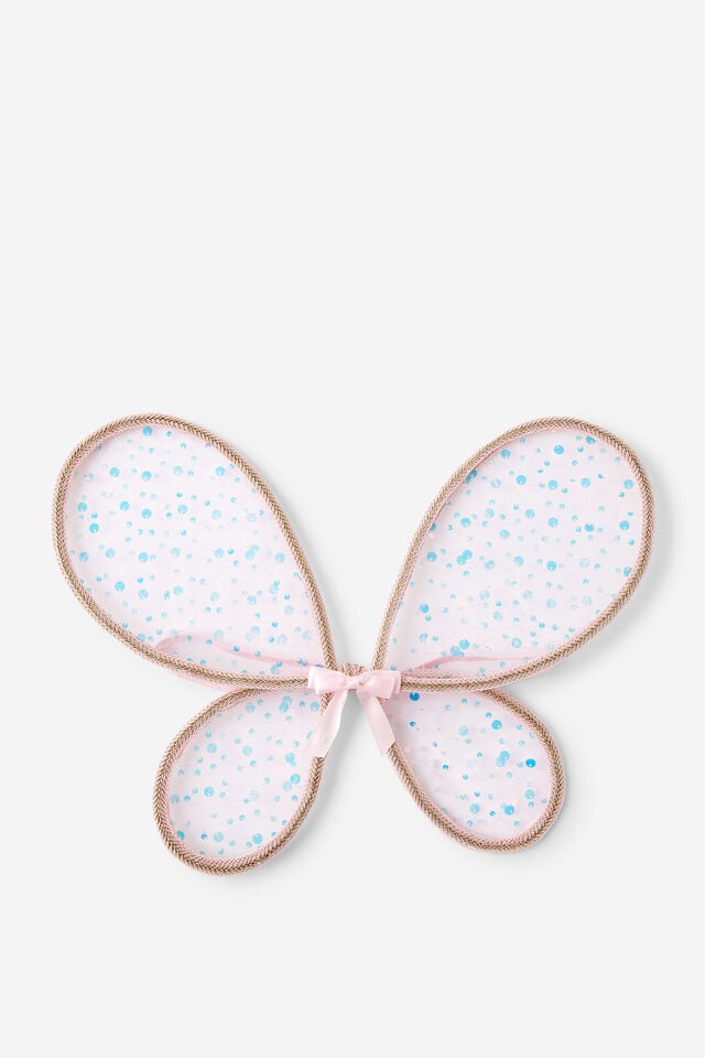 Kids Butterfly Wings, BLUSH PINK/BOW