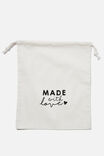 Baby Gift Bag, WHITE/MADE WITH LOVE - alternate image 2