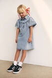 Kelly Denim Dress, BLEACH WASH - alternate image 1