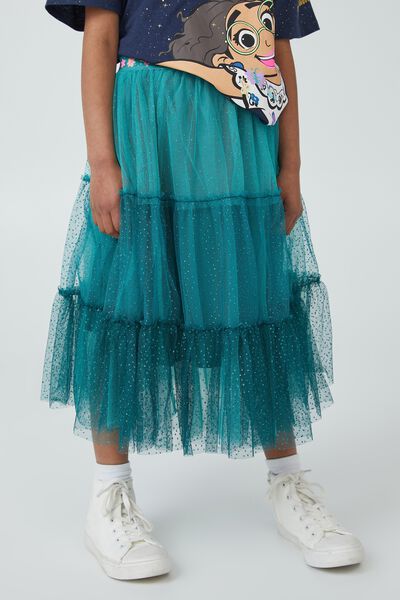 Saia - License Trixiebelle Dress Up Skirt, LCN DIS/ENCANTO TEAL