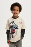 License Drop Shoulder Short Sleeve Tee, LCN MAR RAINY DAY/SPIDERMAN MILES PEACE - alternate image 1