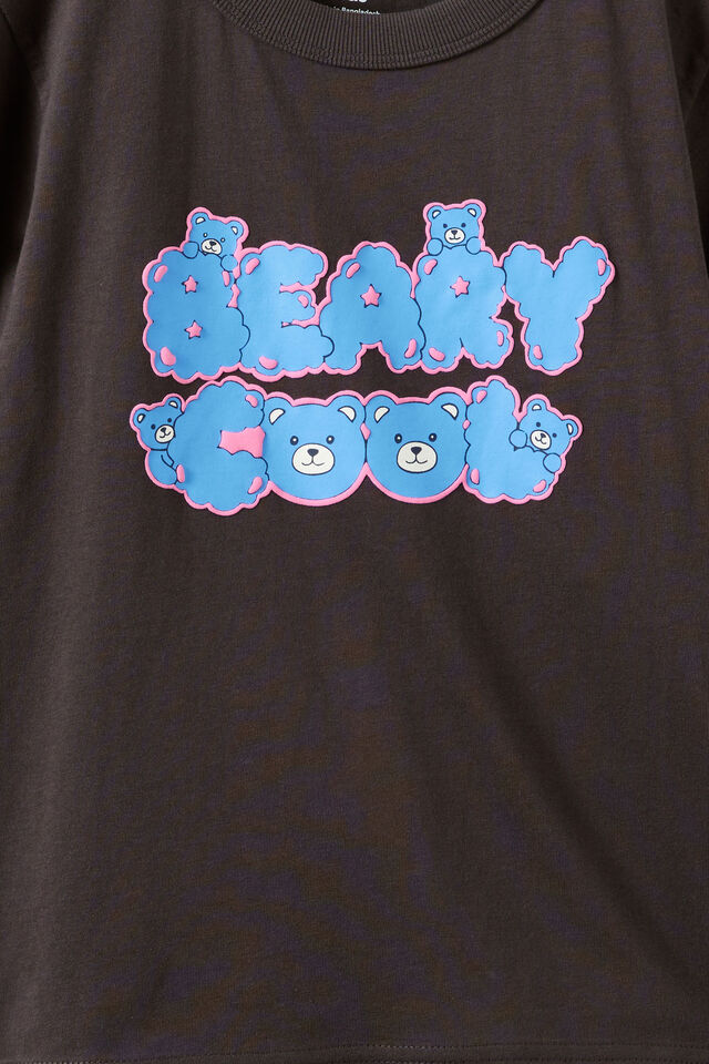 Essential Short Sleeve Graphic Tee, PHANTOM/BEARY COOL