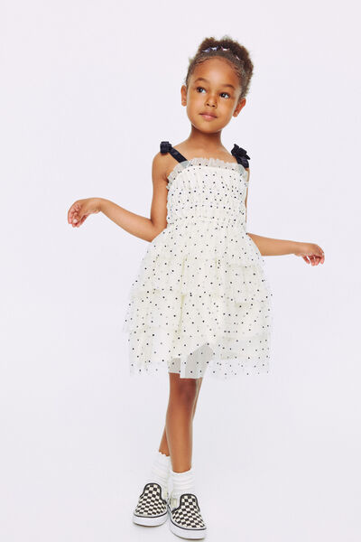 Molly Dress Up Dress, DARK VANILLA/SQUID INK SPOT