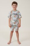 Damon Short Sleeve Pyjama Set, CAMO/WILD CHILD - alternate image 2