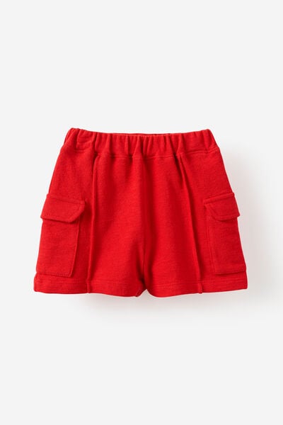 Baby Textured Short, VARSITY RED