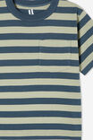 Camiseta - The Essential Short Sleeve Tee, STARGAZER/DEEP SAGE STRIPE - vista alternativa 2