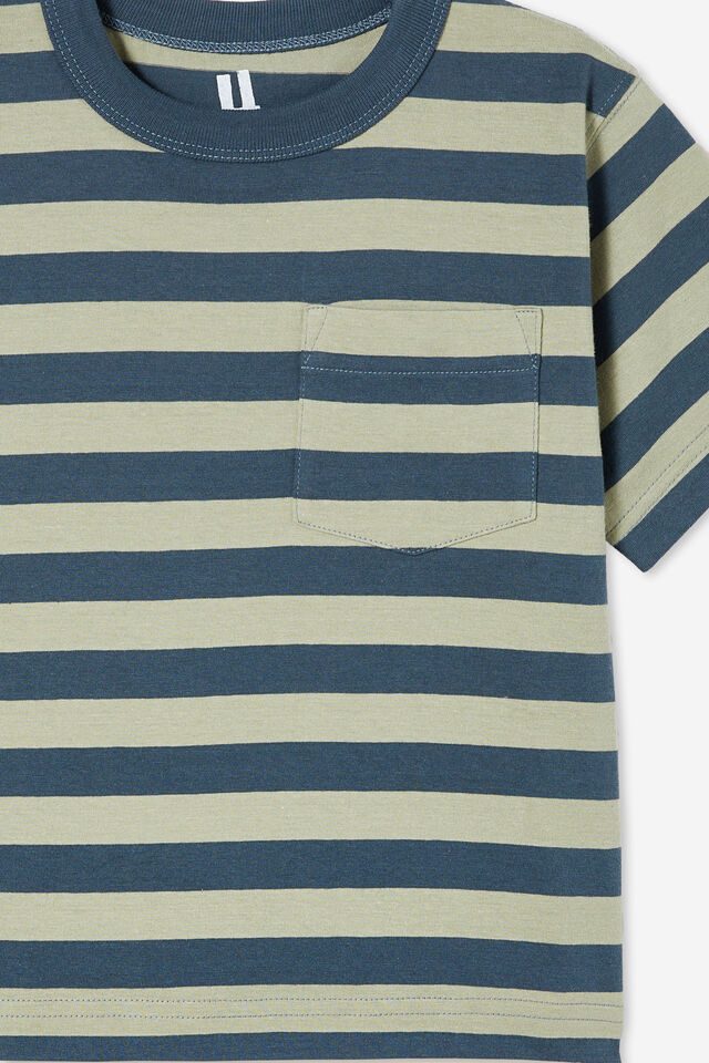 Camiseta - The Essential Short Sleeve Tee, STARGAZER/DEEP SAGE STRIPE