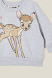 Disney Bambi Alma Drop Shoulder Sweater, LCN DIS CLOUD MARLE/BAMBI - alternate image 2