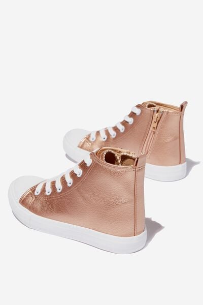 Classic High Top Trainer, ROSE GOLD