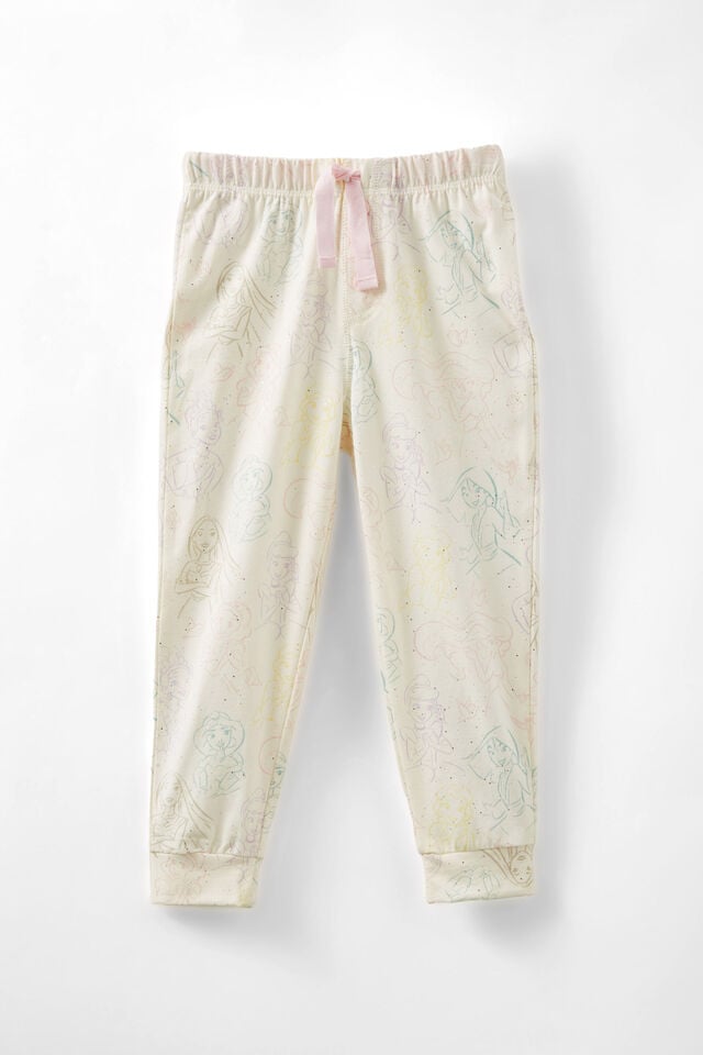 Ava Long Sleeve Pyjama Set Licensed, LCN DIS VANILLA/BALLET PRINCESSES