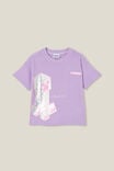 Camiseta - Disney Drop Shoulder Short Sleeve Tee, LCN MIN MINECRAFT CREEPER/LILAC DROP - vista alternativa 1