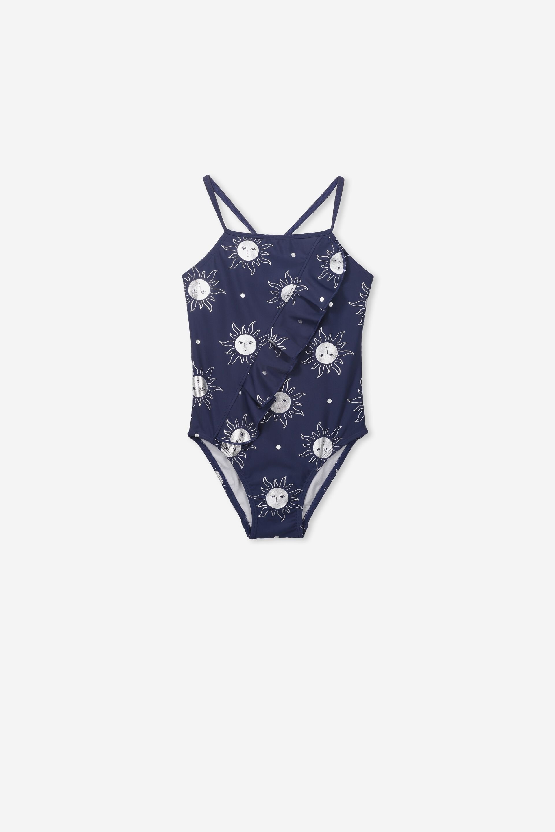 straight neck one piece swimsuit