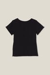 Camiseta - RAYA RIB BABY TEE, BLACK RIB - vista alternativa 3