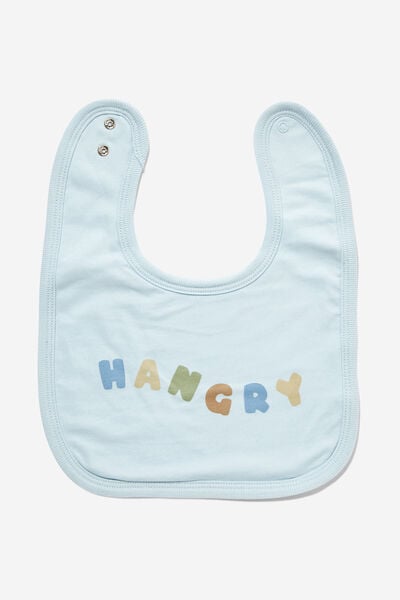 The Baby Bib, FROSTY BLUE/HANGRY