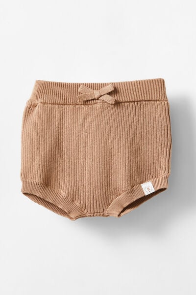 Organic Knit Bloomers, TAUPY BROWN