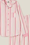 Angeline Long Sleeve Pyjama Set, CRYSTAL PINK/MULTI STRIPE - alternate image 2