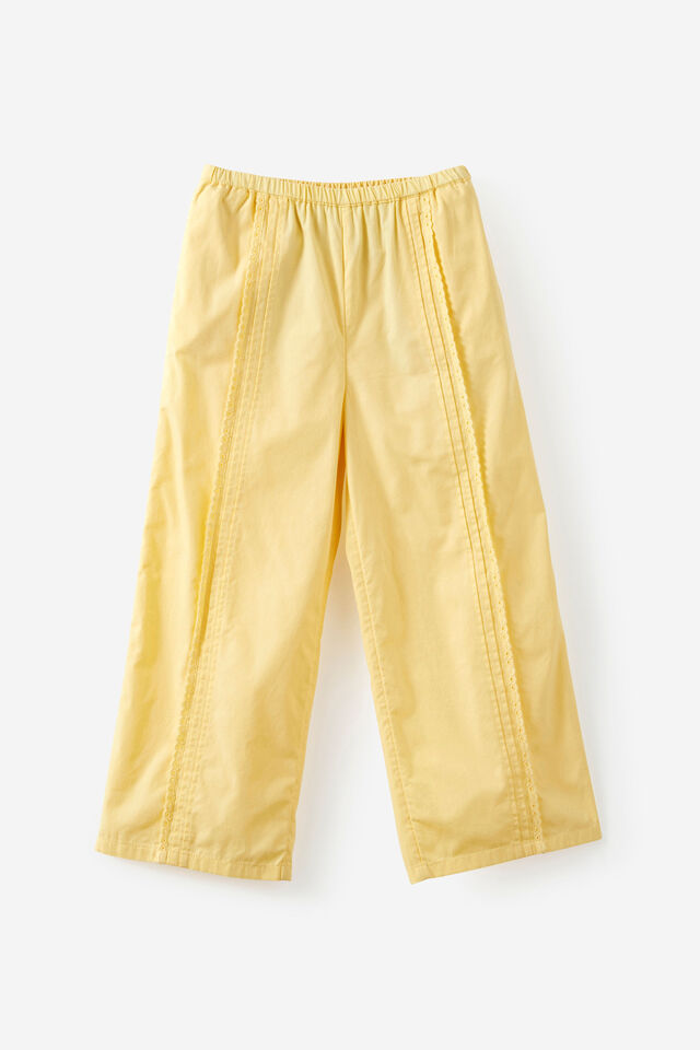 Gigi Wide Leg Pant, BUTTER YELLOW/BRODERIE