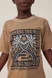 Camiseta - Jonny Short Sleeve Print Tee, TAUPY BROWN/CHASE THE SUN - vista alternativa 4