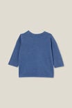 Camiseta - Jamie Long Sleeve Tee, PETTY BLUE WASH WITH POCKET - vista alternativa 3