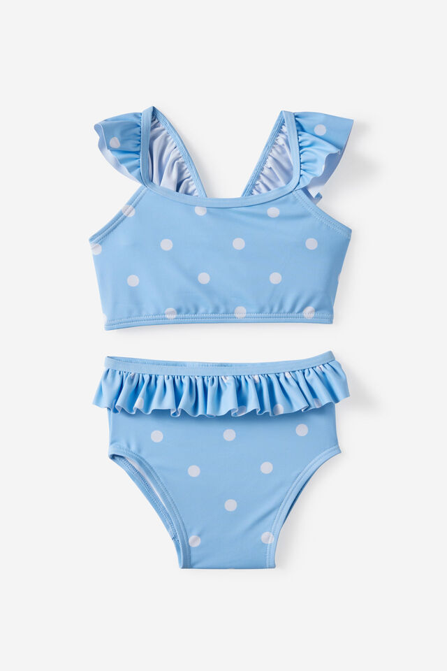 Lottie Two Piece Swim Set, DAWN BLUE/SPOTS
