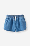 Gigi Woven Short, LIGHT WASH - example image 2
