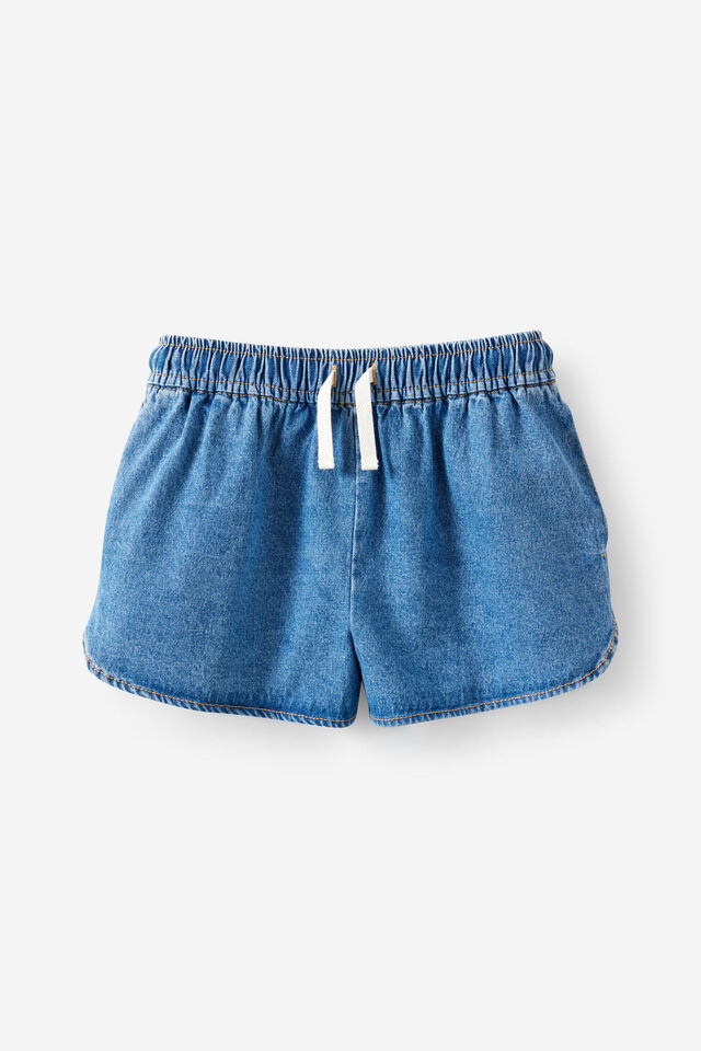 Gigi Woven Short, LIGHT WASH