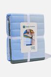 Kids Coverlet Set - Single, FROSTY BLUE QUILTED