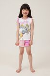 Stacey Flutter Short Sleeve Pyjama Set Licensed, LCN MAT VANILLA/BARBIE WESTERN - alternate image 4
