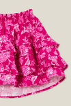 Lana Tiered Skirt, FESTIVAL FUCHSIA/FRIDA FOLK FLORAL - alternate image 2