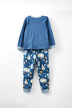 Ace Long Sleeve Pyjama Set, PETTY BLUE/ BASKETBALL ELEMENTS - alternate image 4