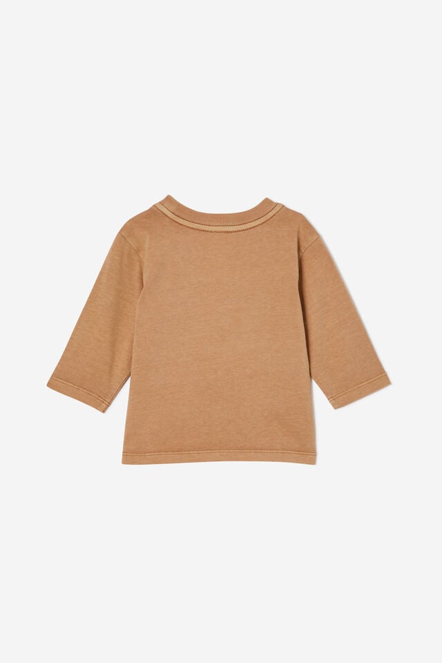 Jamie Long Sleeve Tee, TAUPY BROWN WASH