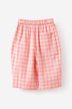 Baby Woven Barrel Pant, BABY YELLOW/PINK GINGHAM - example image 2