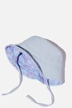 Reversible Bucket Hat, DREAMLAND HIBISCUS/FROSTY BLUE - alternate image 1